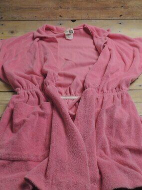Vintage Sears Women's terry cloth mini short robe/swimsuit cover